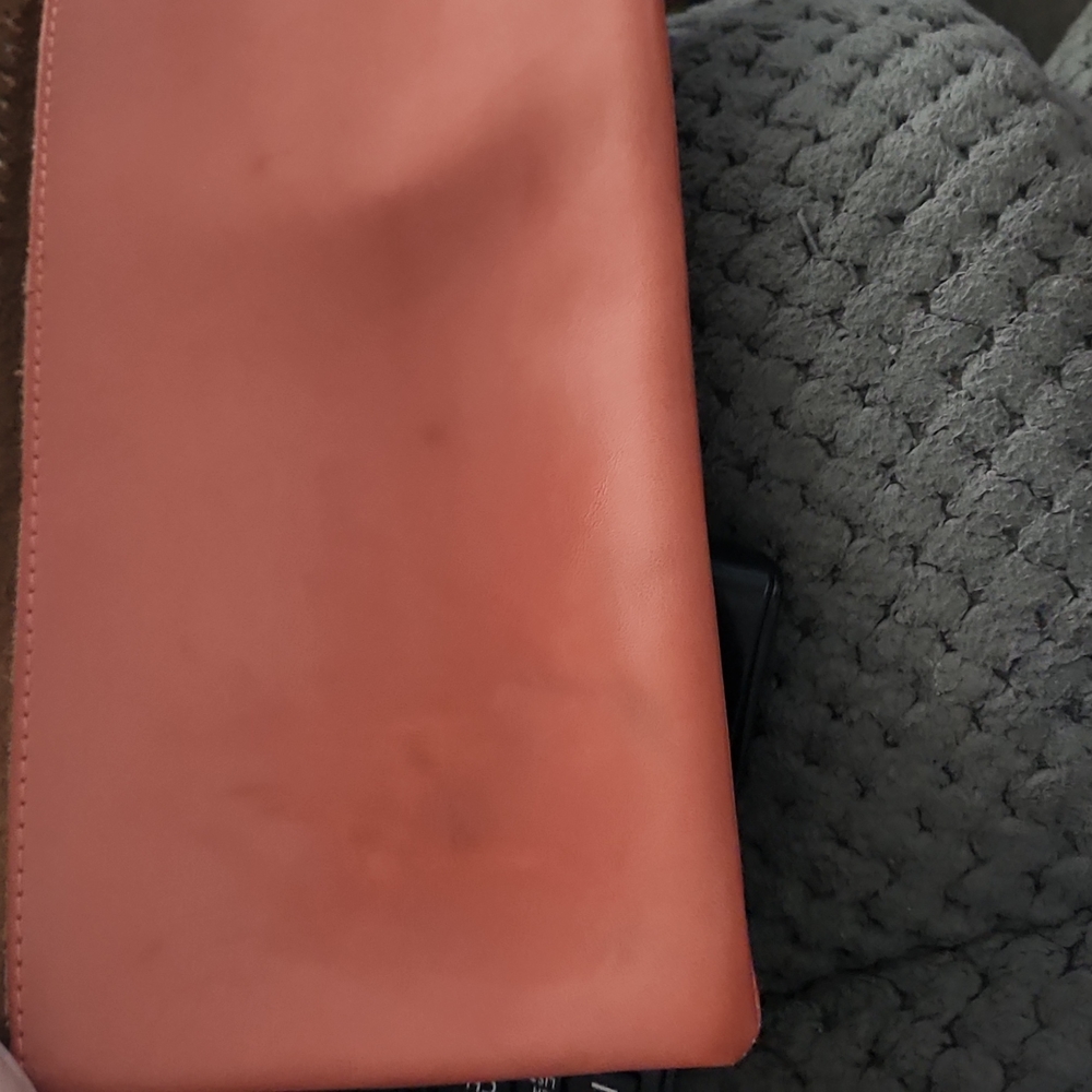 American Eagle Laser Cut Brown Leather Clutch - Picture 7 of 8